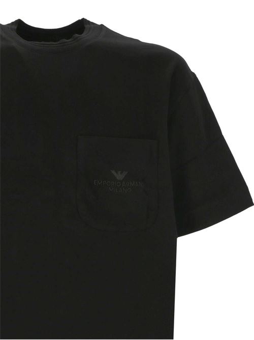 Black cotton t-shirt Emporio Armani | 3D1T951JWZZ0999